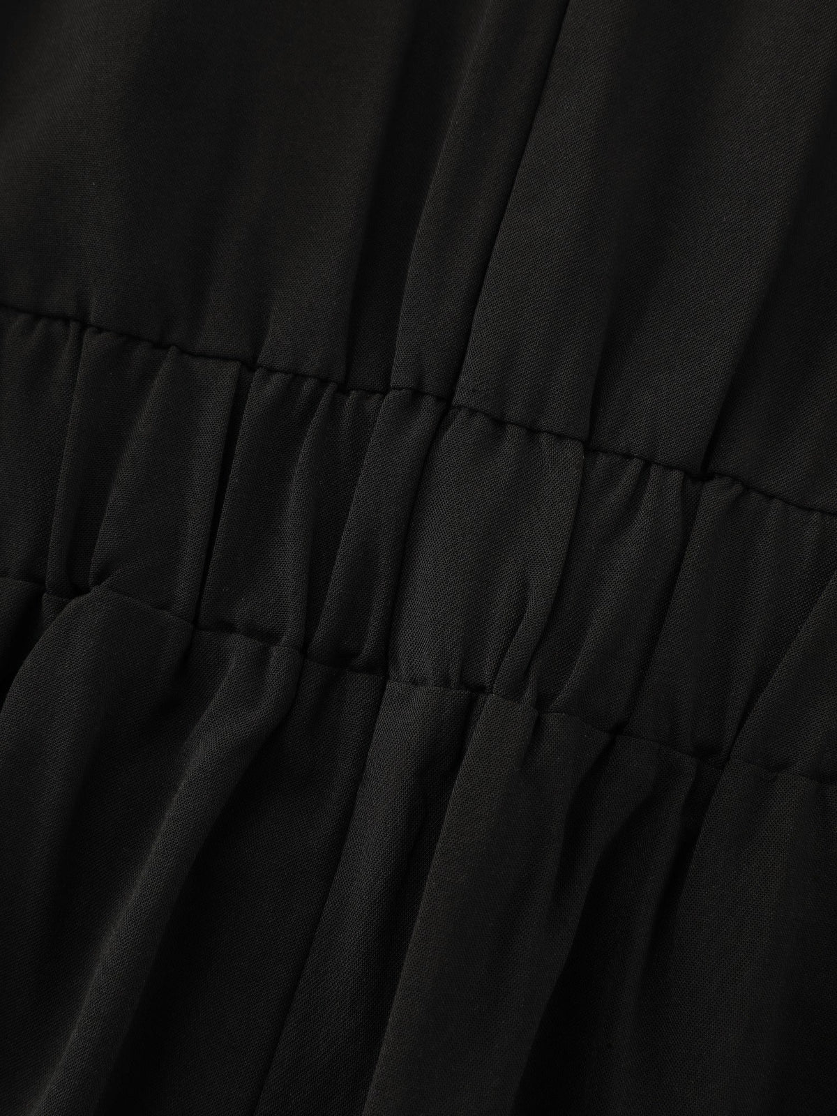 Mesh Sheer Pocket Skirt‑Like Wide Leg Jumpsuit