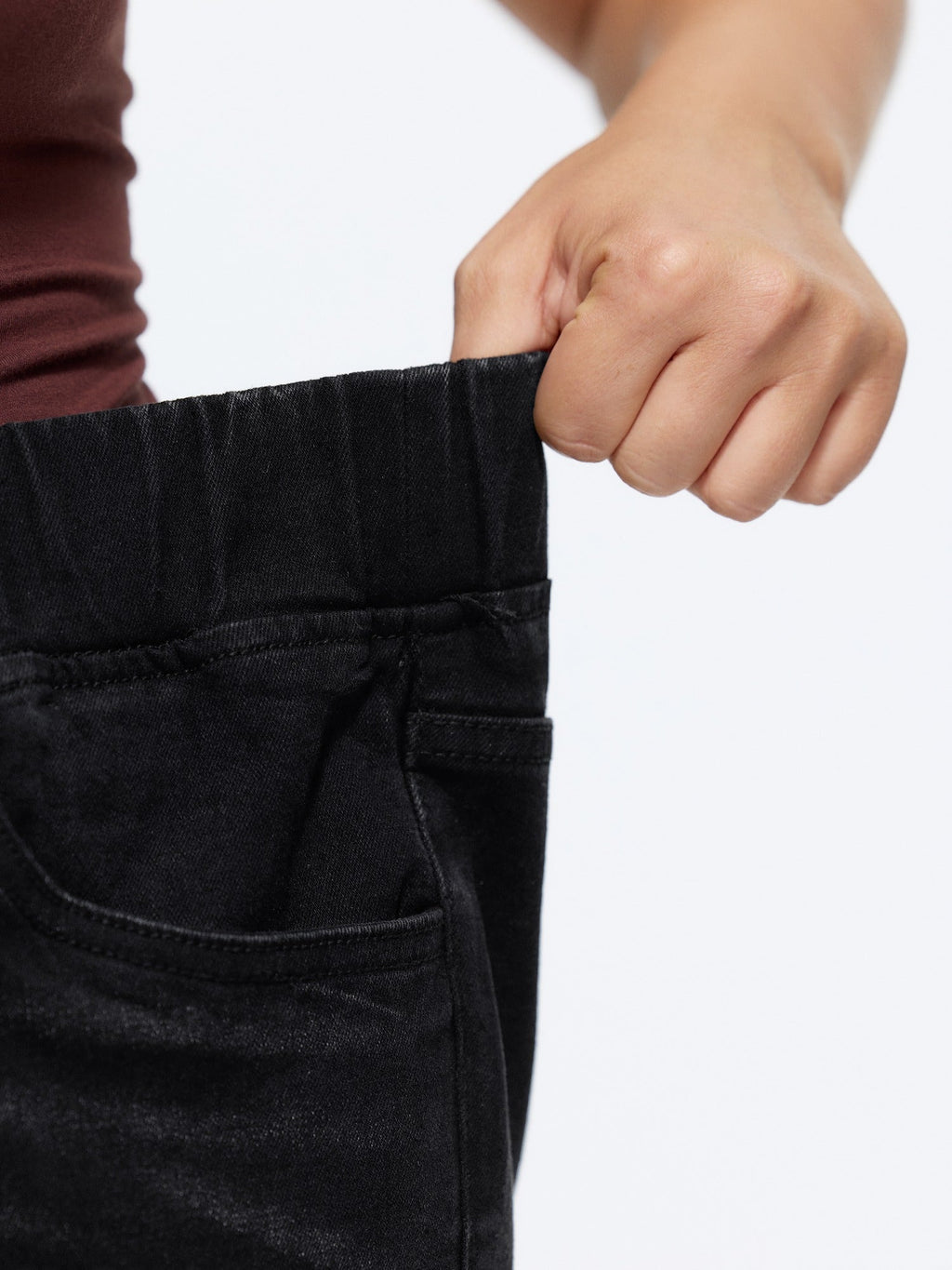 Elastic Waist Stretchy Bootcut Flared Jeans