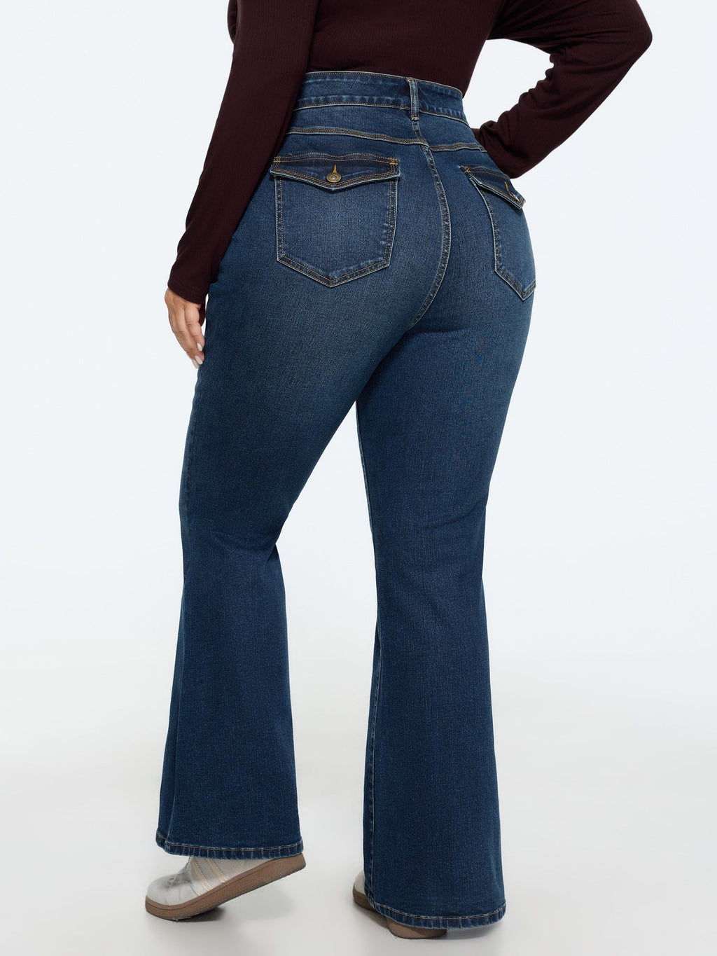 Stretch Vintage Retro Bootcut Jeans