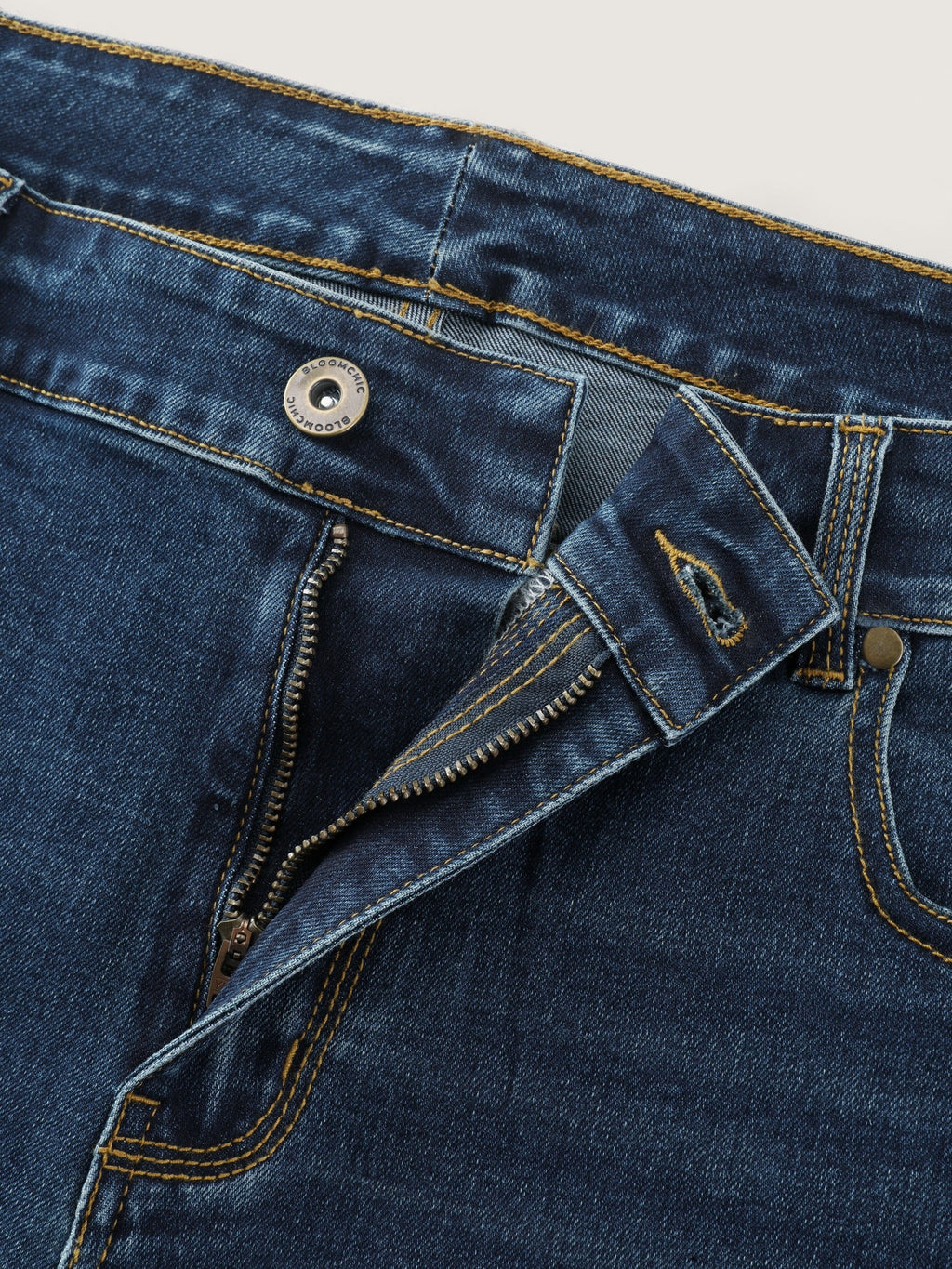 Stretch Vintage Retro Bootcut Jeans