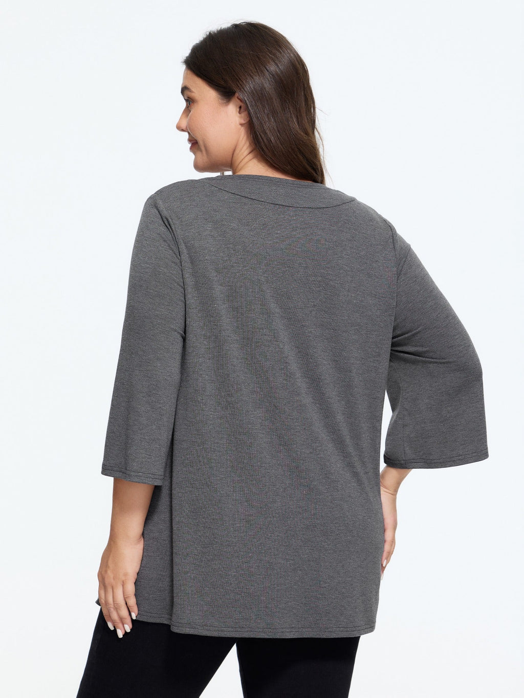 Lotus Hem Curvy Kimono Cover-Up