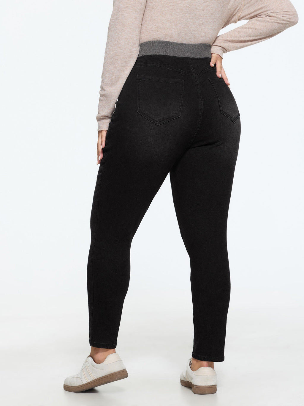 Pull-On High-Rise Skinny-Fit Jeans