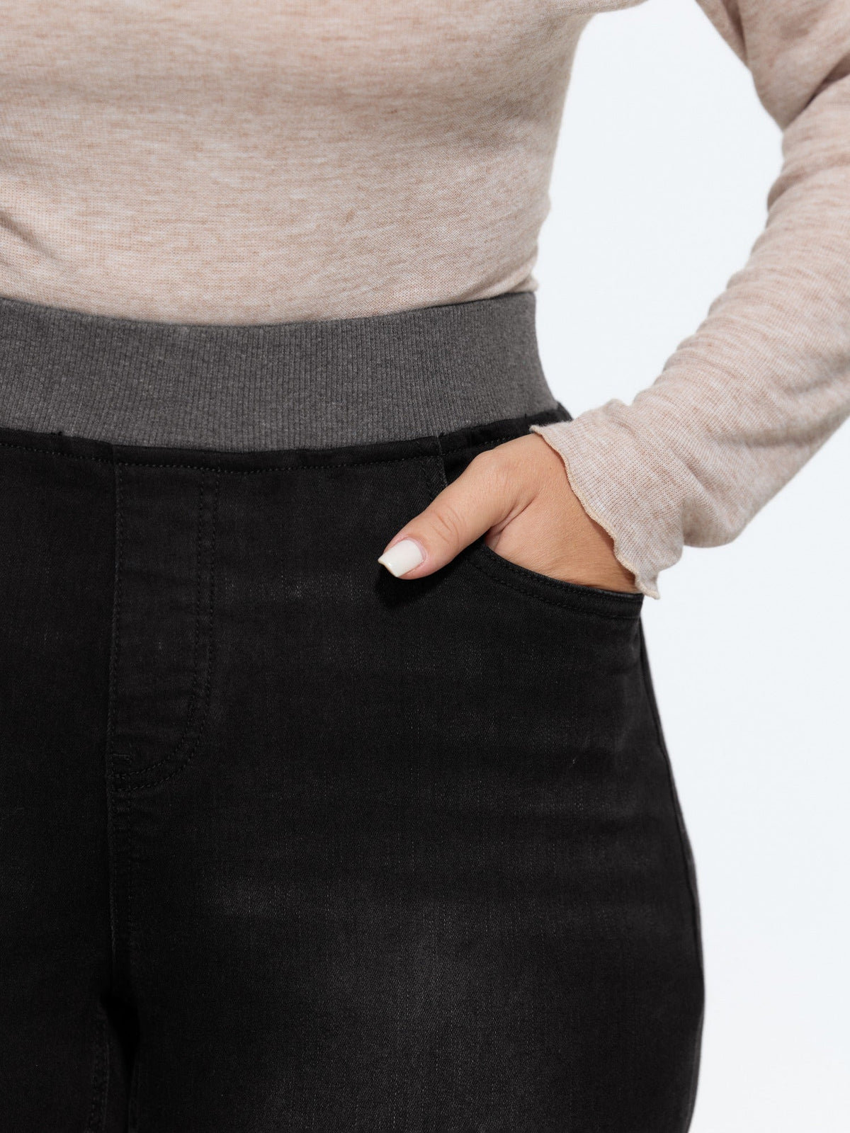 Pull-On High-Rise Skinny-Fit Jeans