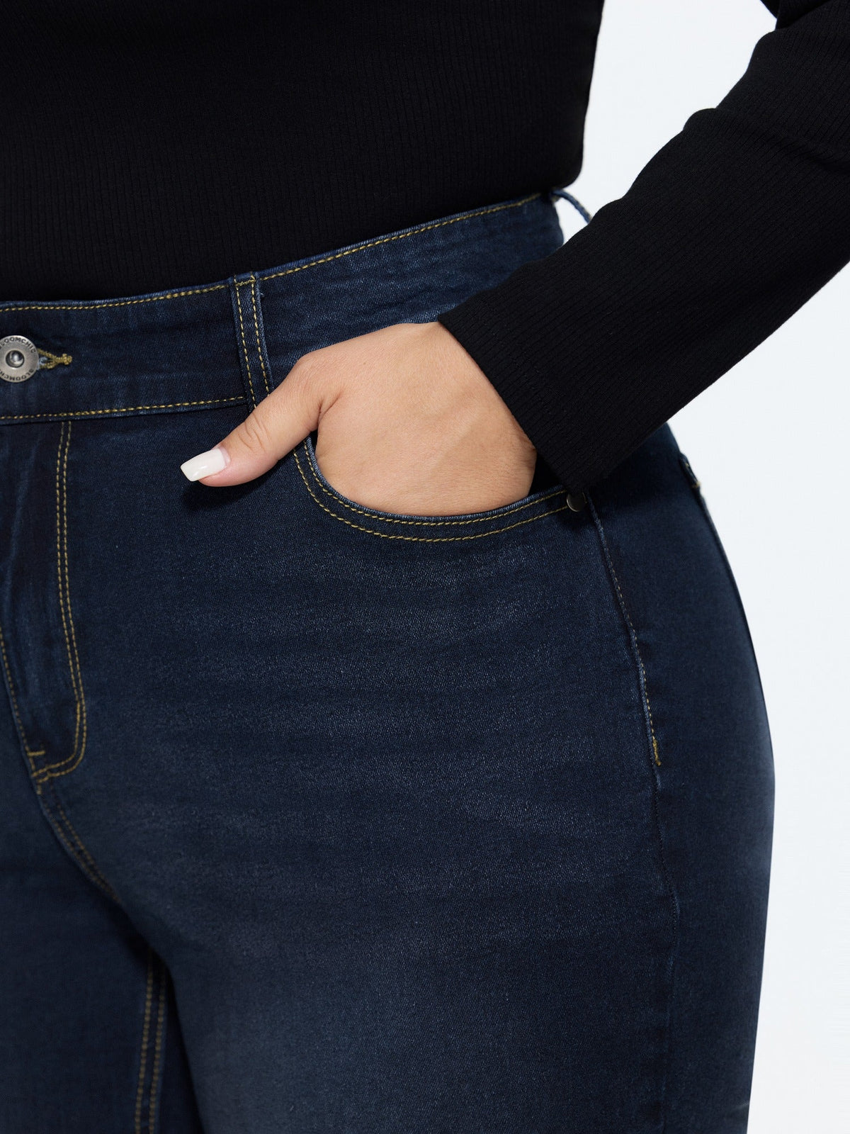 Thigh-Friendly Stretchy Flared Jeans