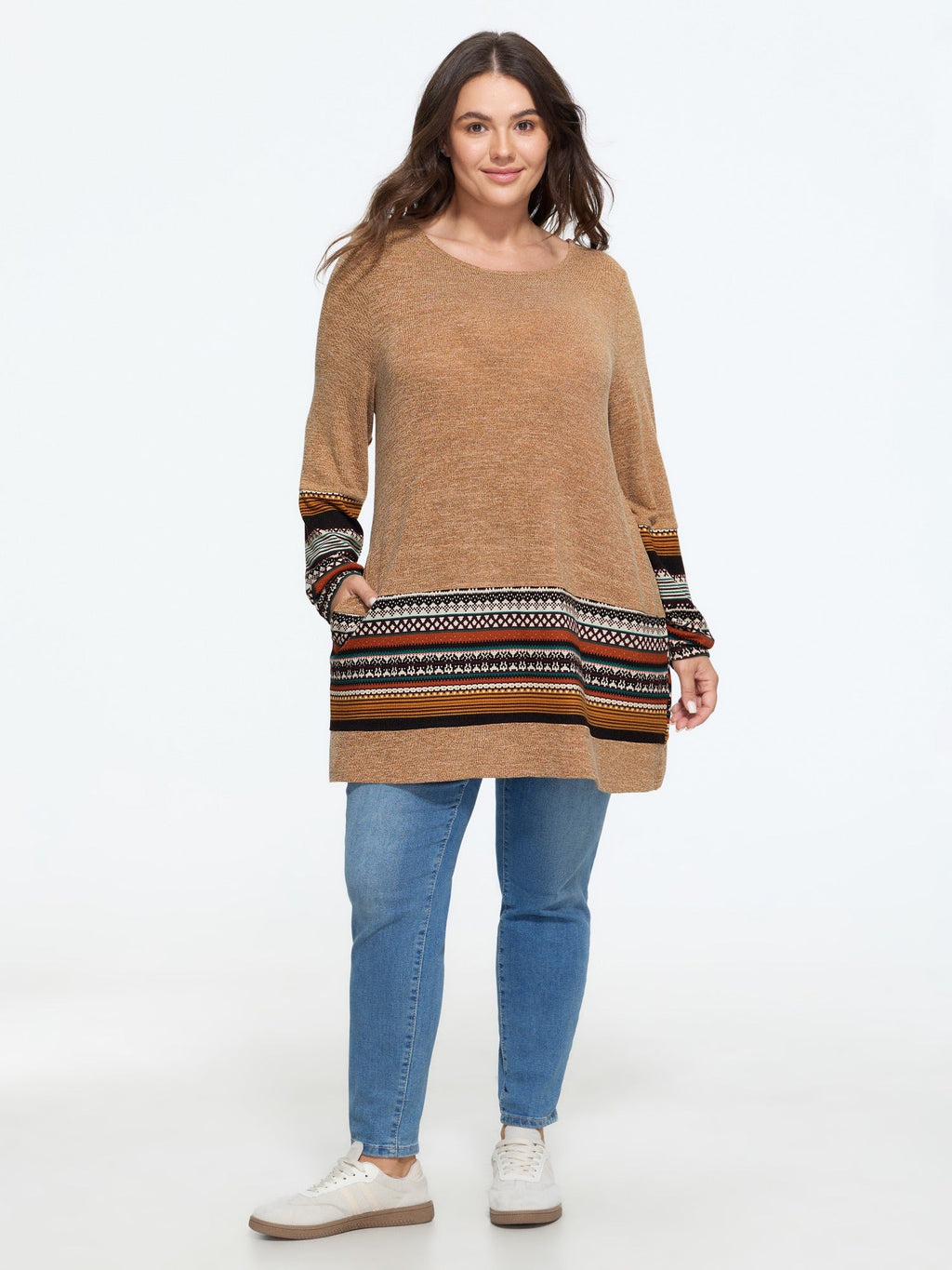 Tunic Boho Print Pocket T-shirt
