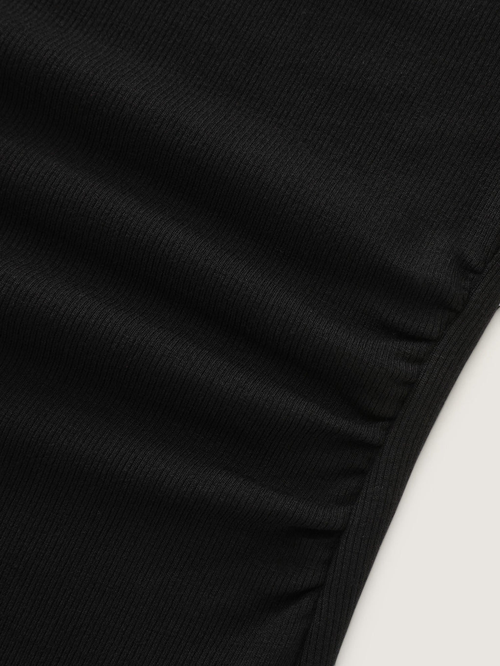 Stretchy Boat Neck Flare Sleeve Fitted T-Shirt