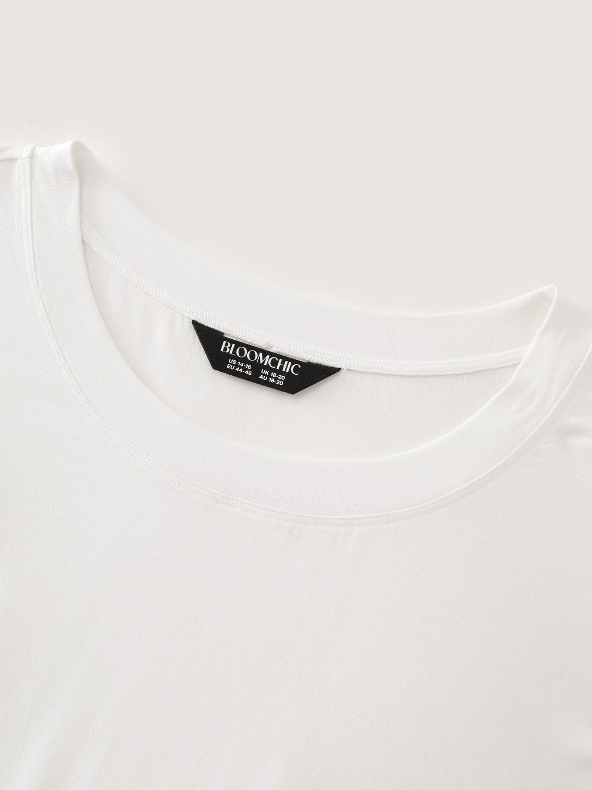 Stretchy Crew Neck Long Sleeve T-Shirt