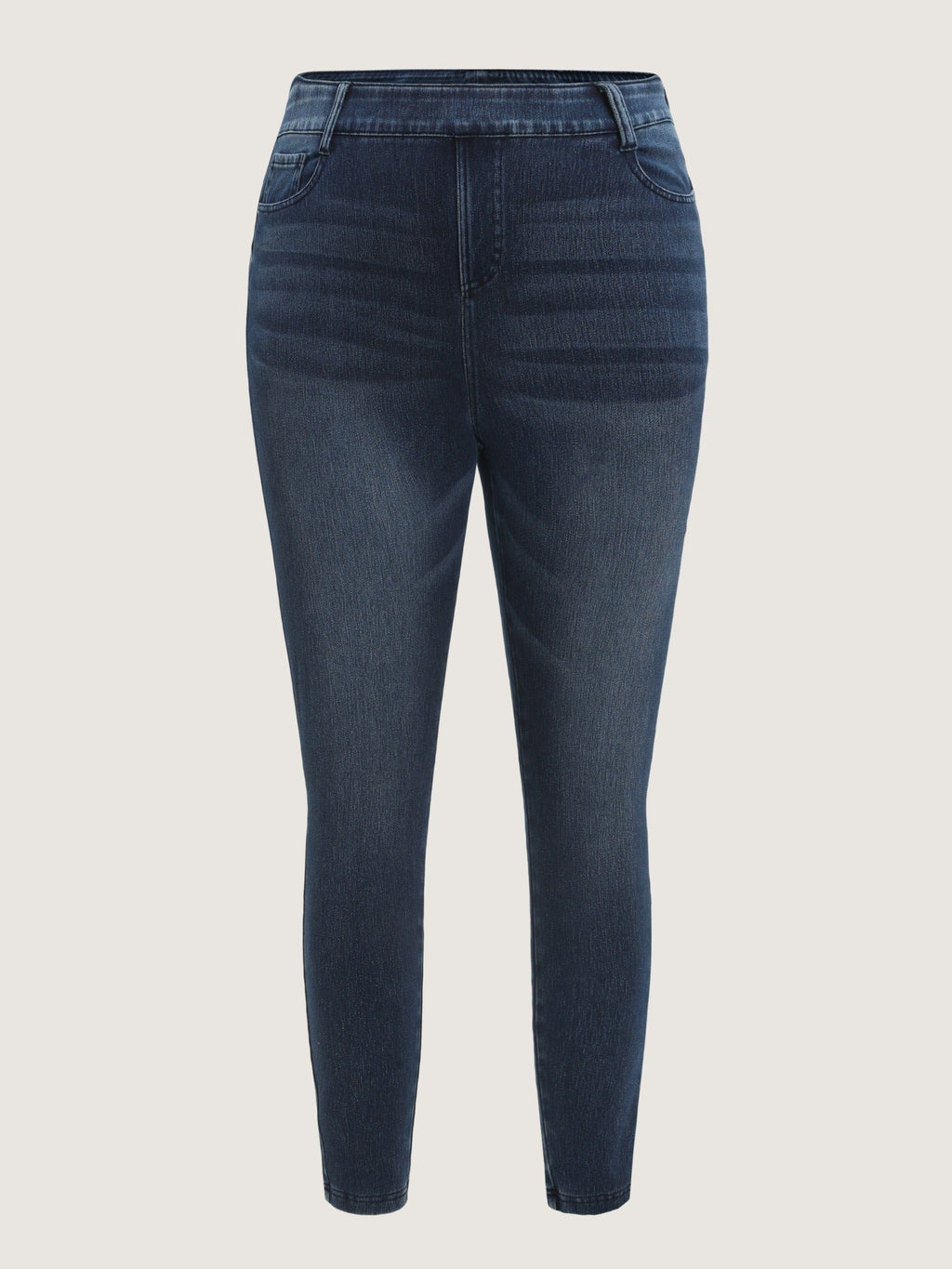 Stretch Pull-On Pocket Jeans