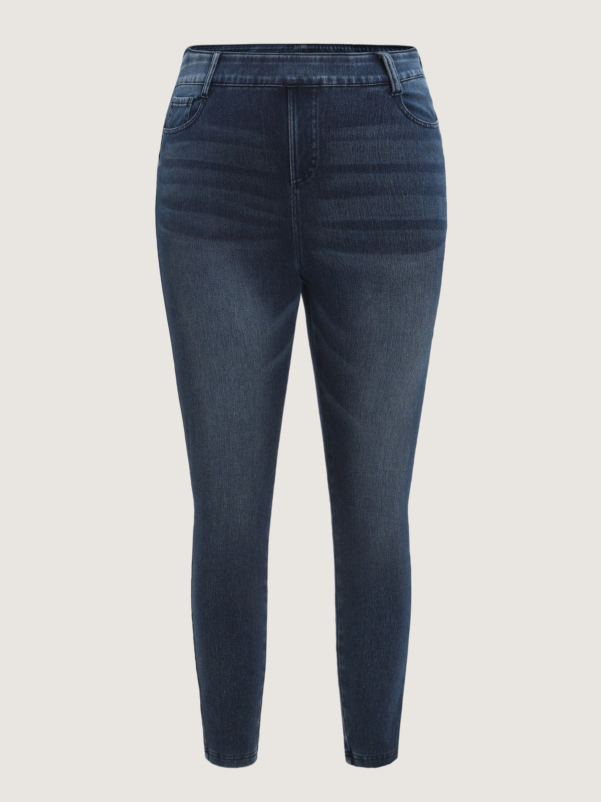 Stretch Pull-On Pocket Jeans