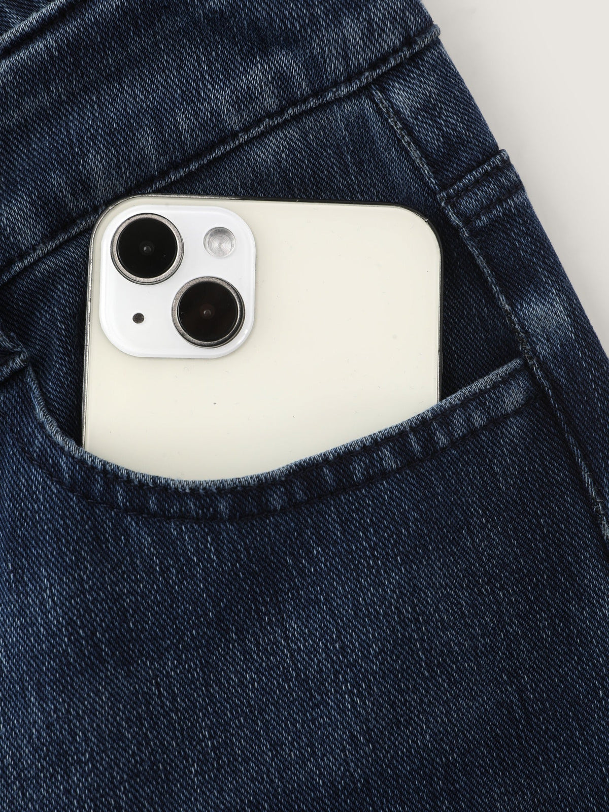 Stretch Pull-On Pocket Jeans