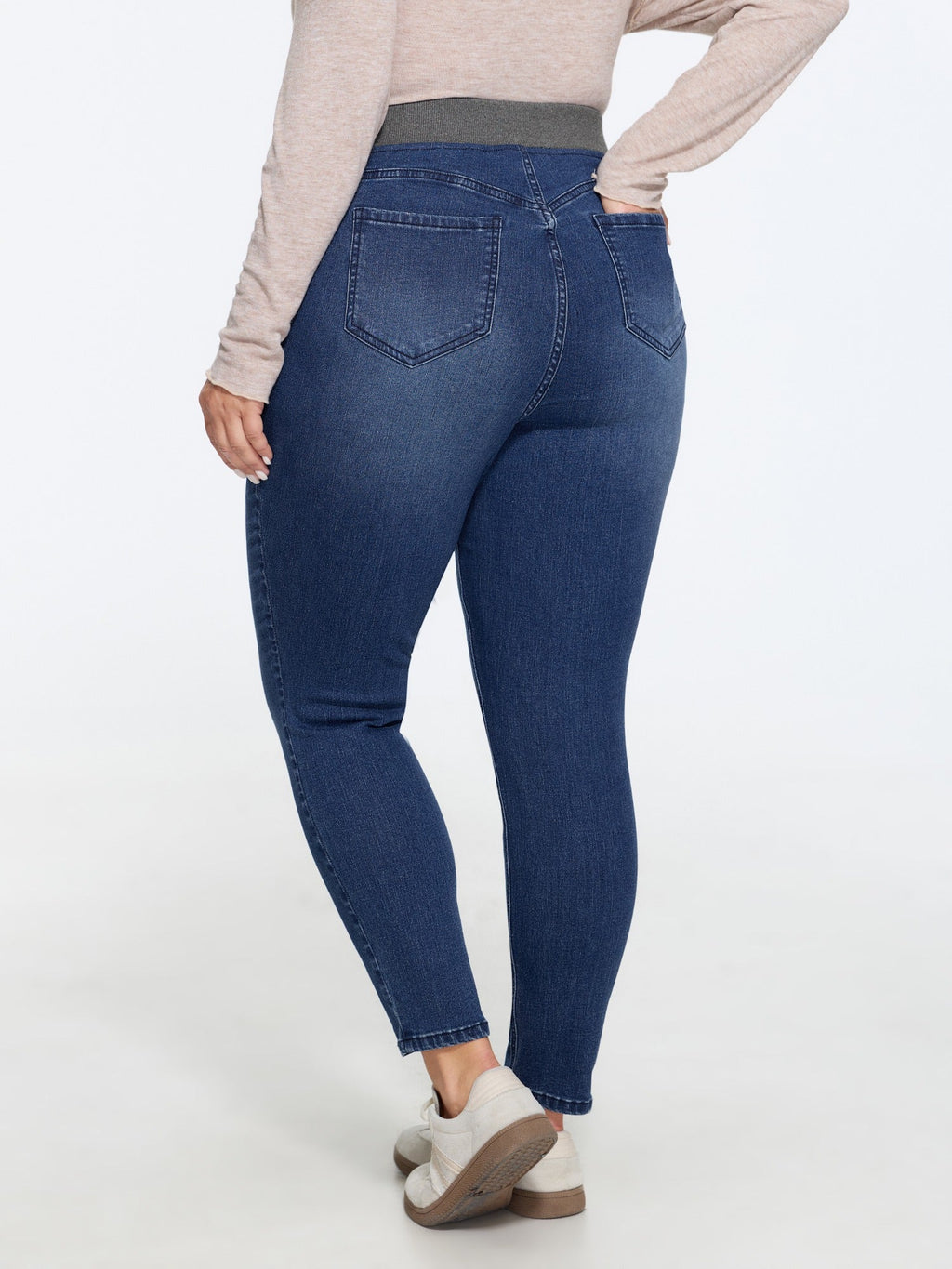 Pull-On High-Rise Skinny-Fit Jeans