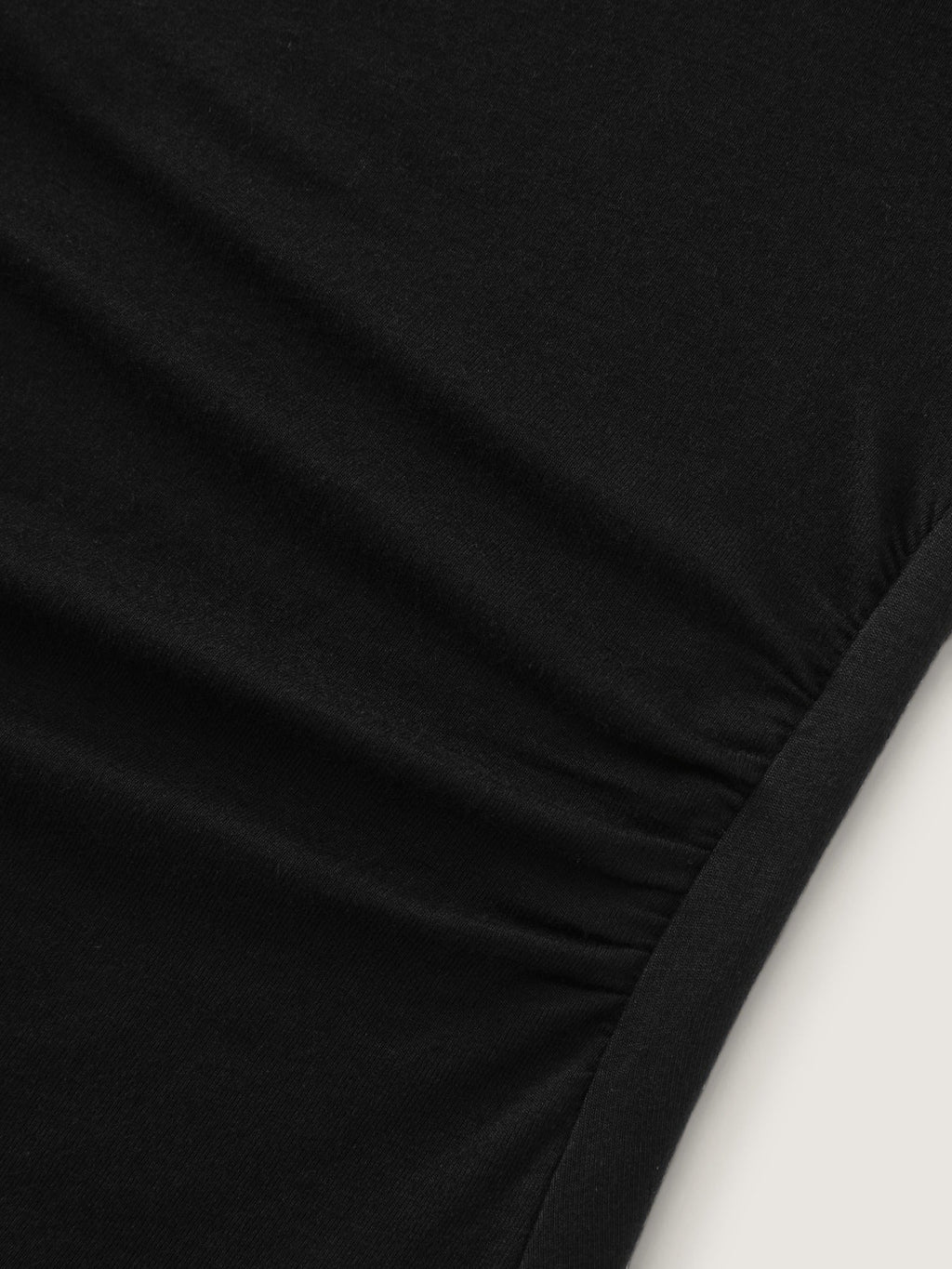 Rivet Trim Cowl Neck Ruched Side Tank Top