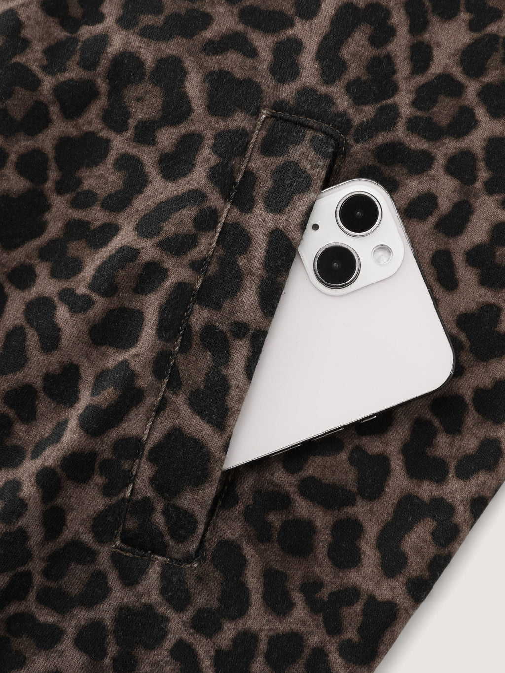 Leopard Print Zip Up Jacket