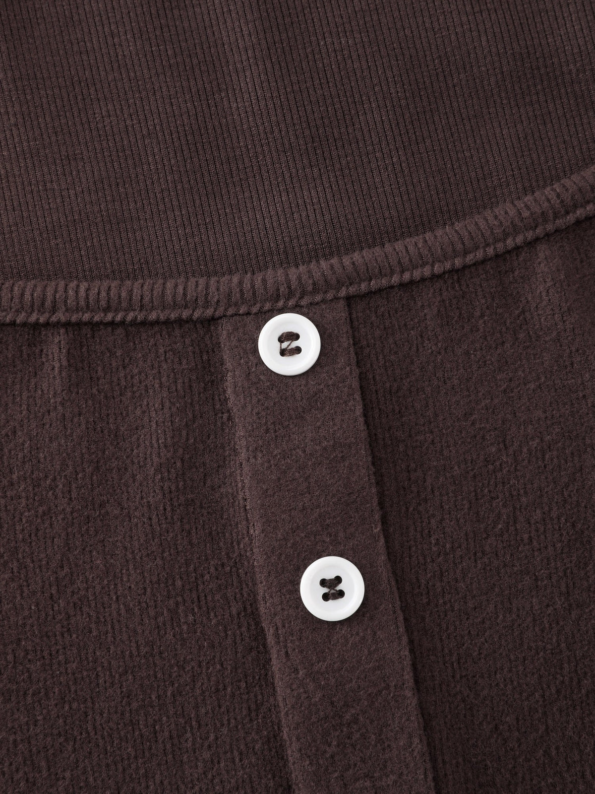 Stretchy Square Neck Button Detail T-Shirt