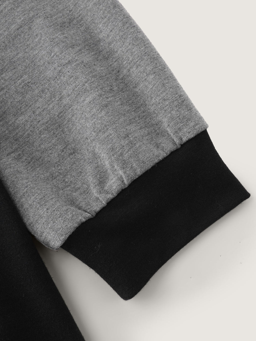 Color Block Raglan Sleeve Zipper Hoodie