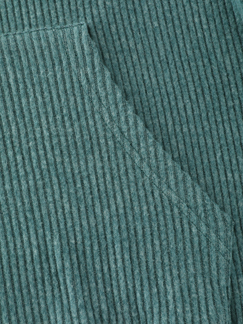 Ribbed Knit Pocket Hoodie Sweatshirt