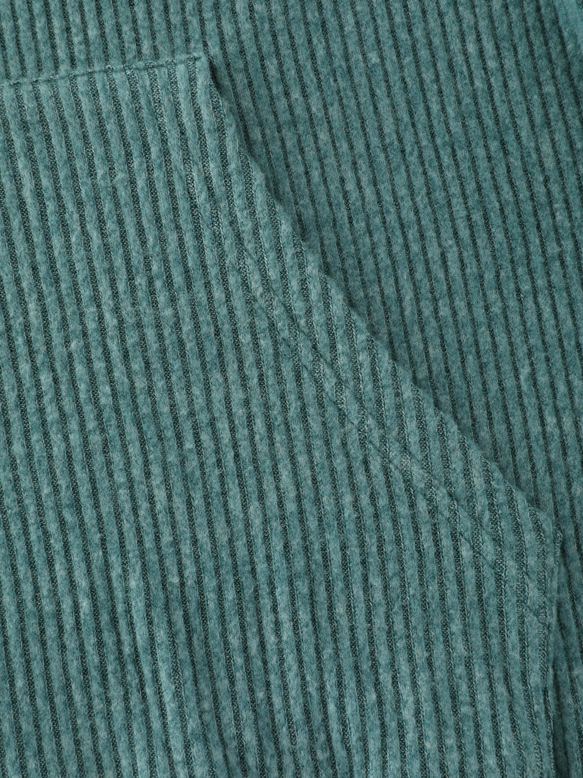 Ribbed Knit Pocket Hoodie Sweatshirt