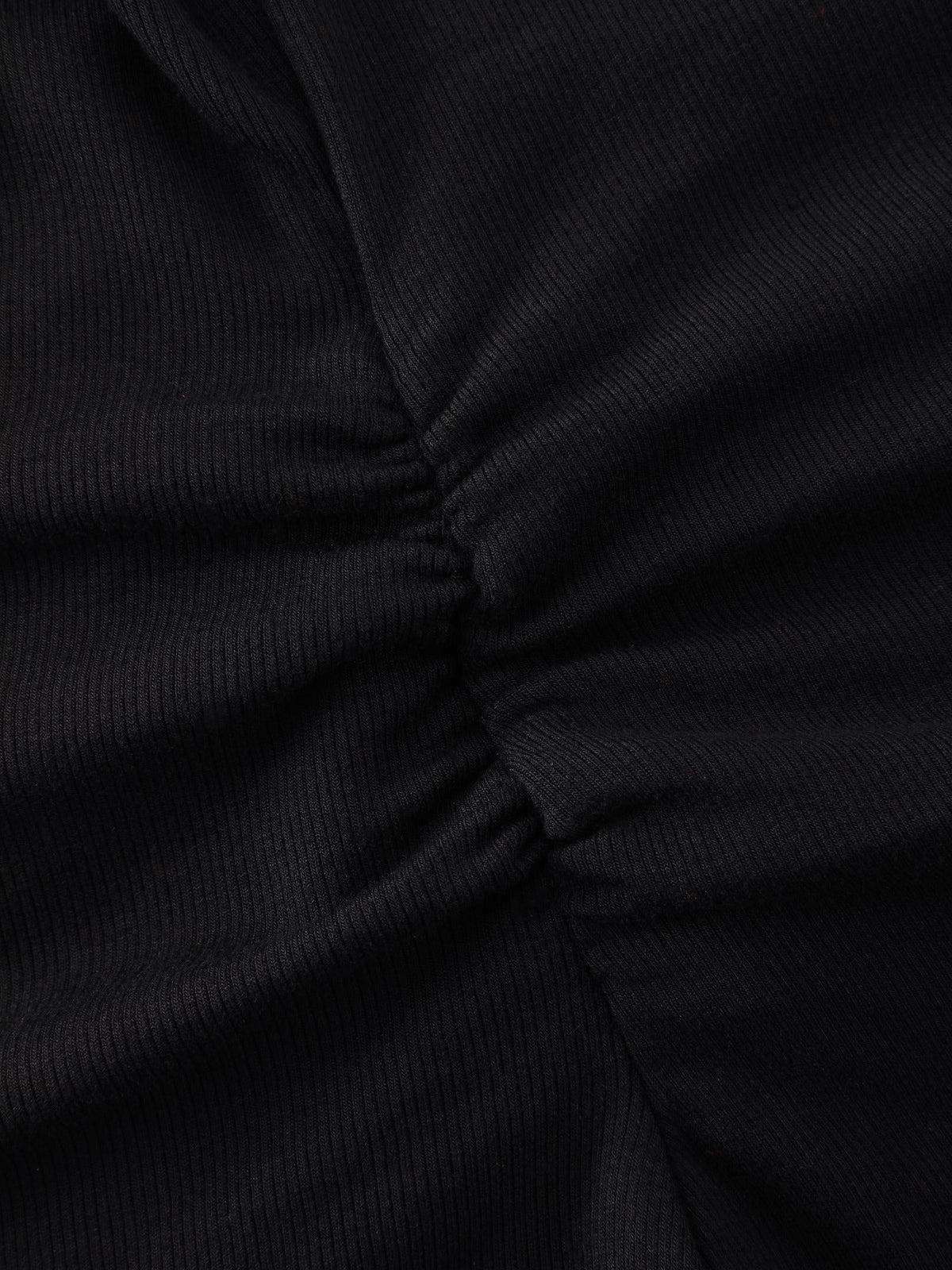Supersoft Mock Neck Ruched Side T-Shirt