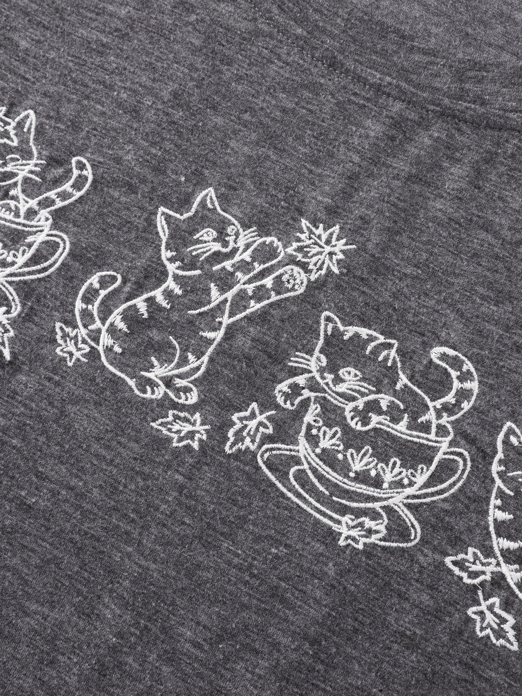 Supersoft Cat Embroidered Long Sleeve T-Shirt