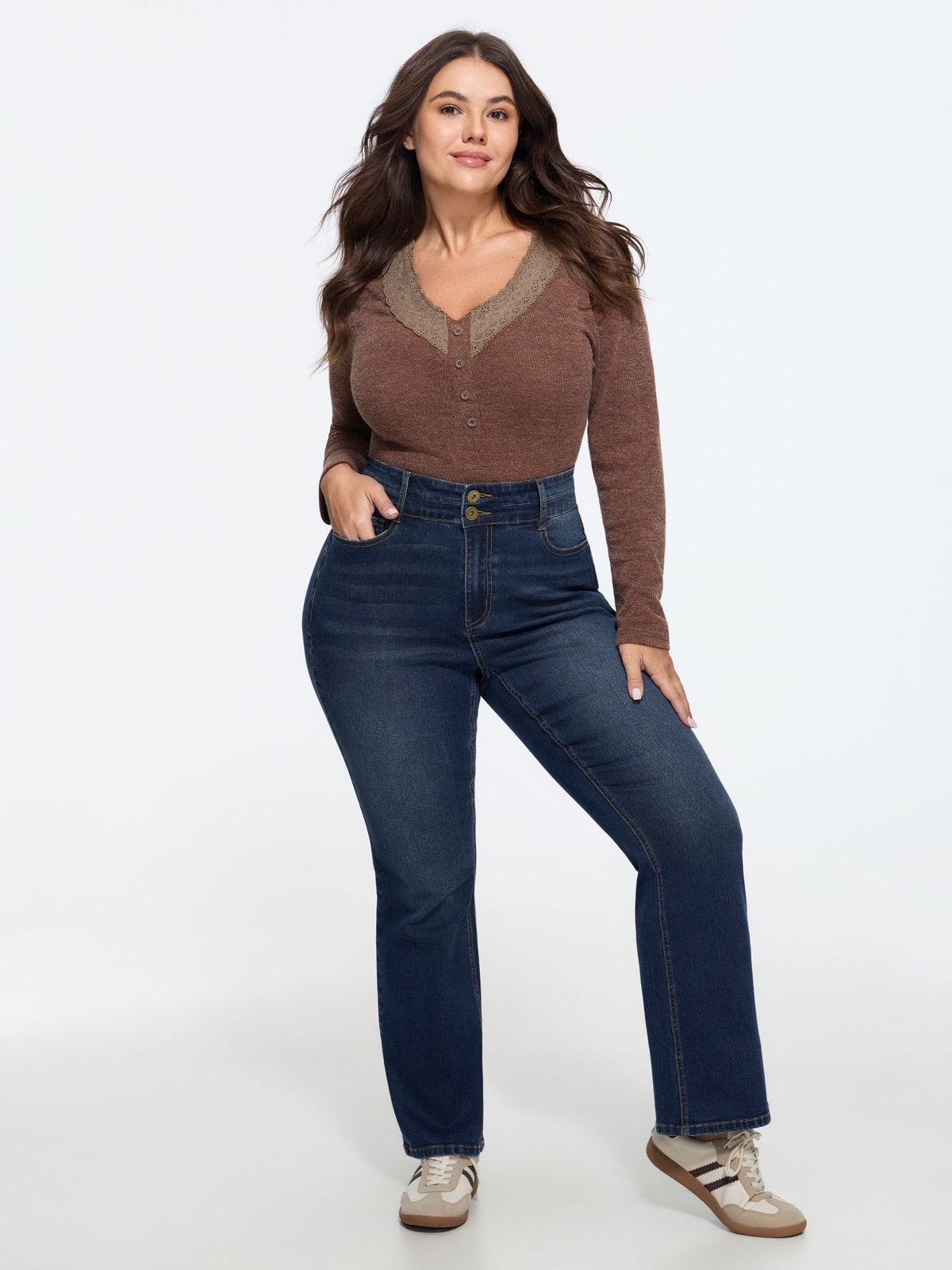 Stretchy Pocket Bootcut Jeans