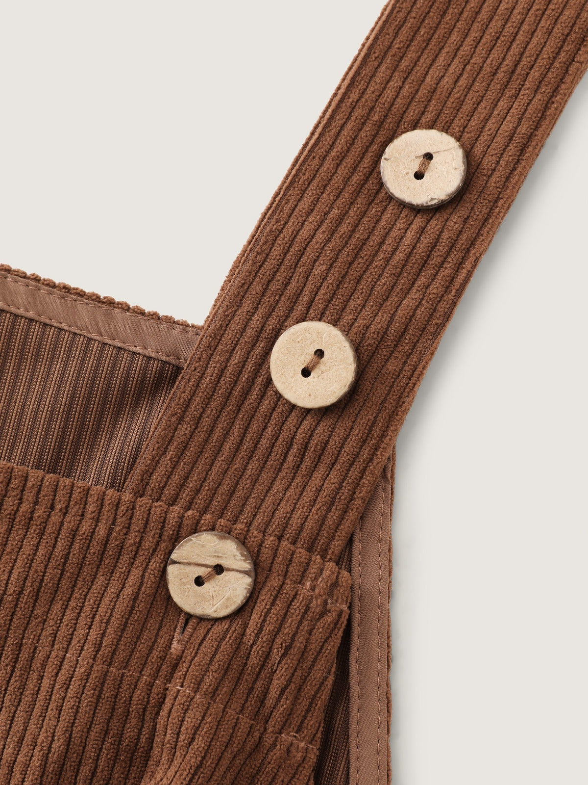 Corduroy Wide Leg Overalls Jumpsuit