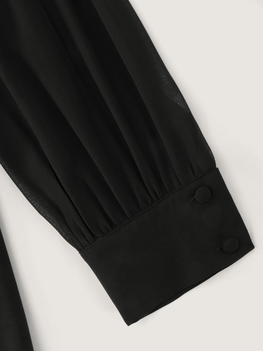 Solid Collared Shirred Waist Blouse