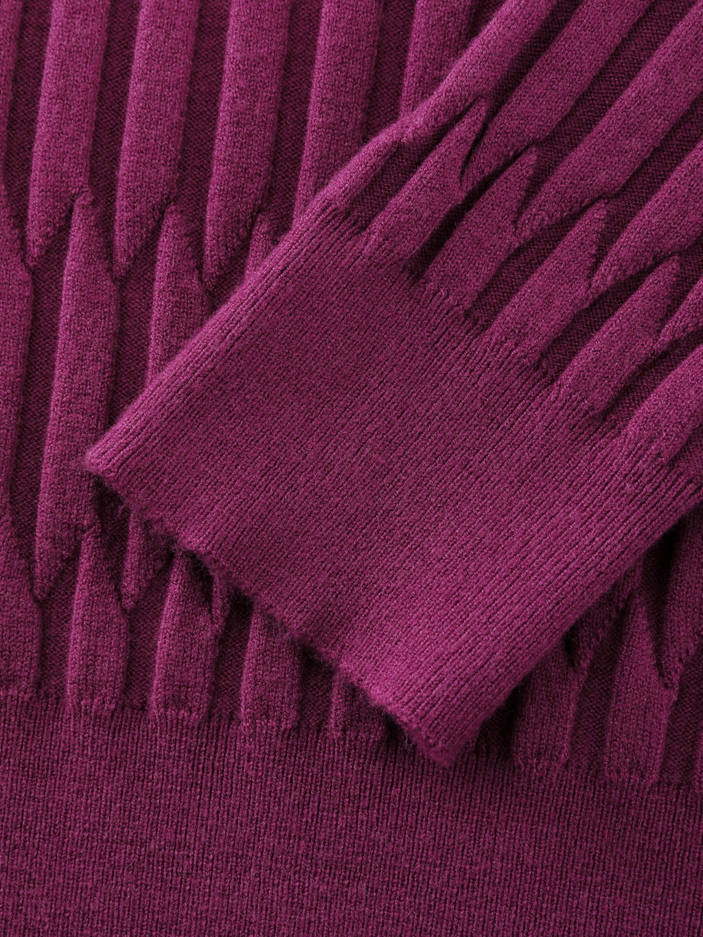 Textured Crew Neck Slim Fit Pullover