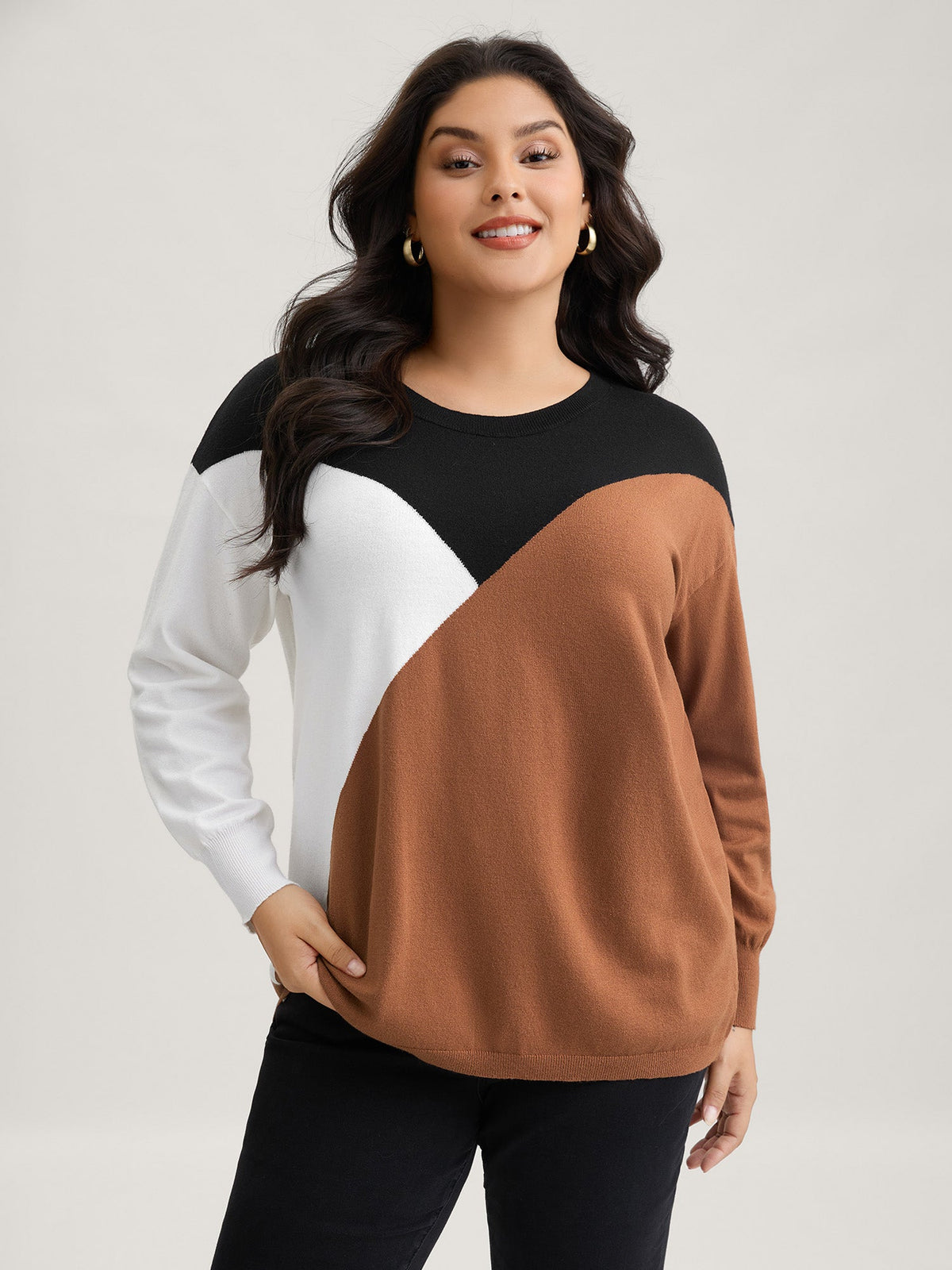 Supersoft Essentials Colorblock Contrast Pullover