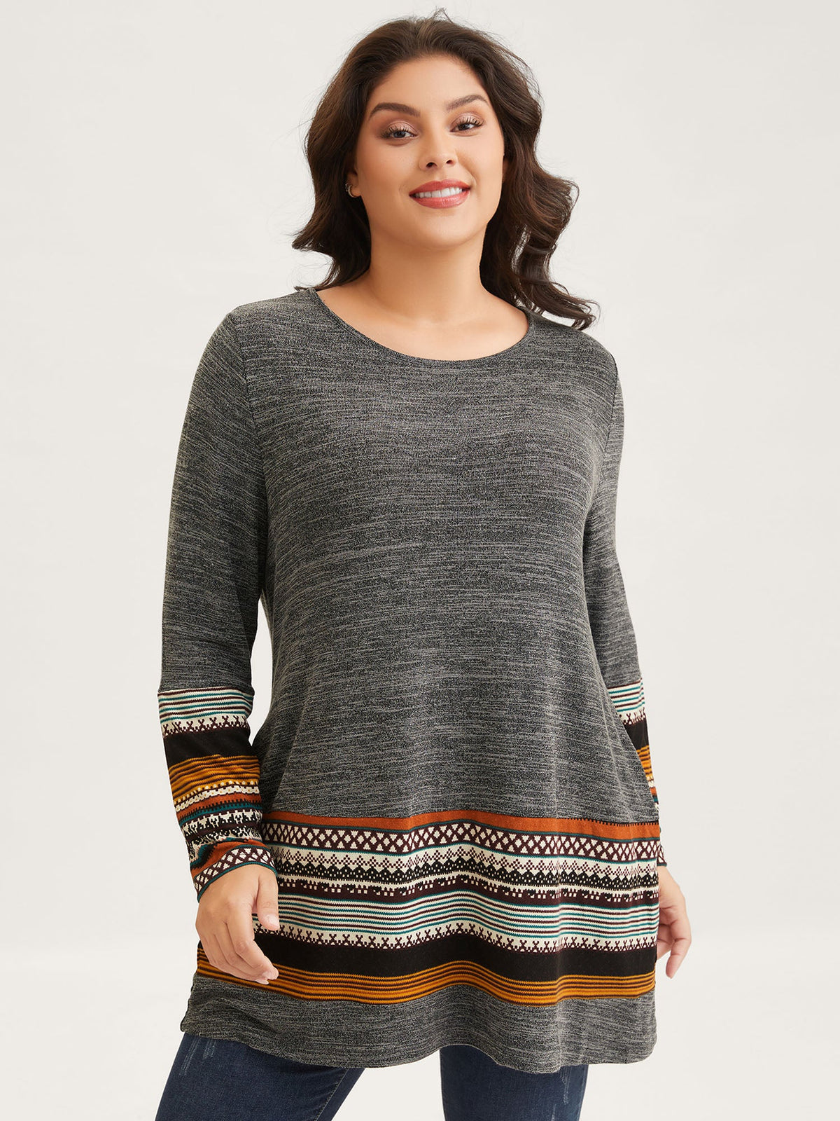 Tunic Boho Print Pocket T-shirt