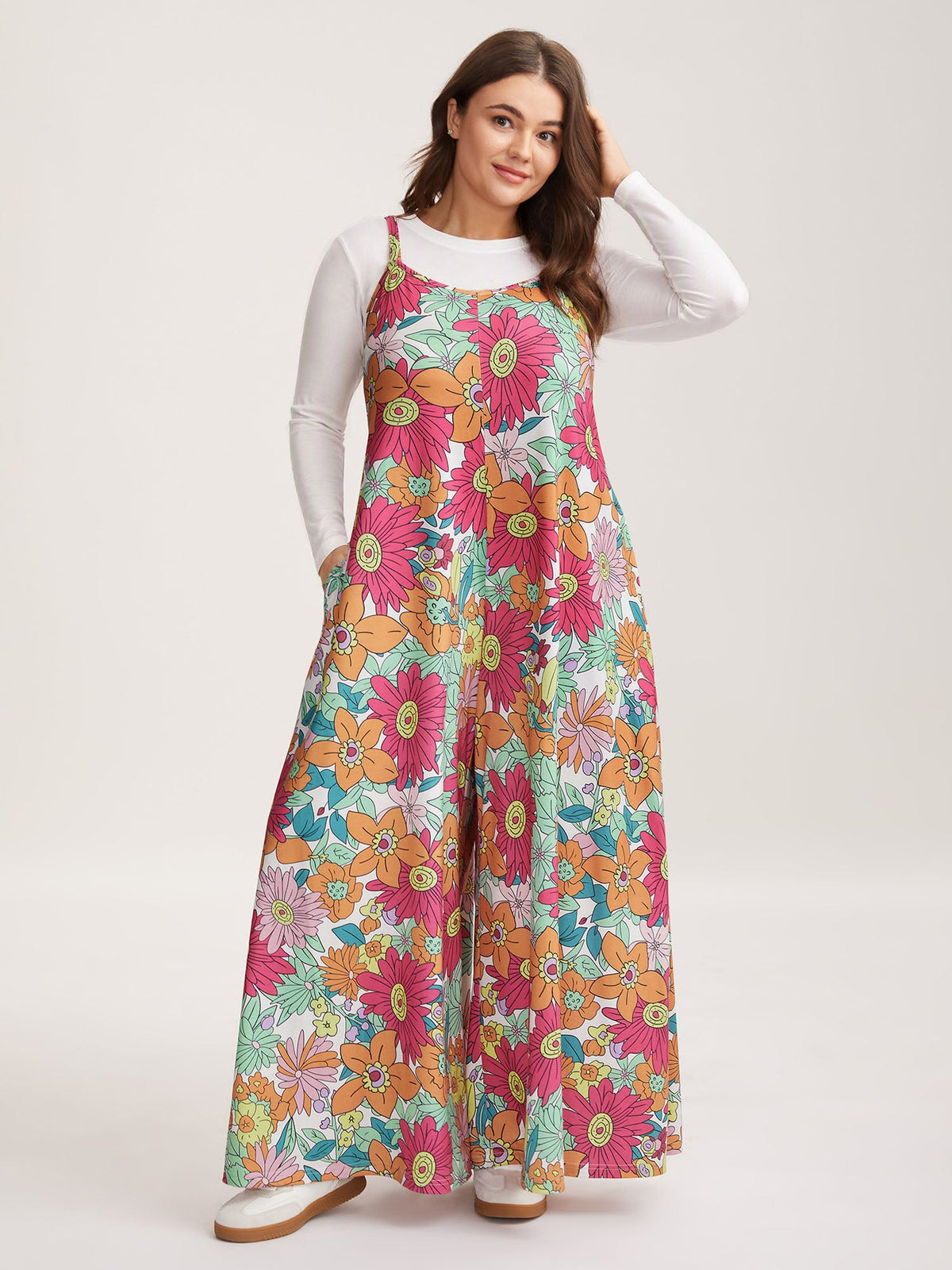 Vivid Groove Stretchy Adjustable Jumpsuit