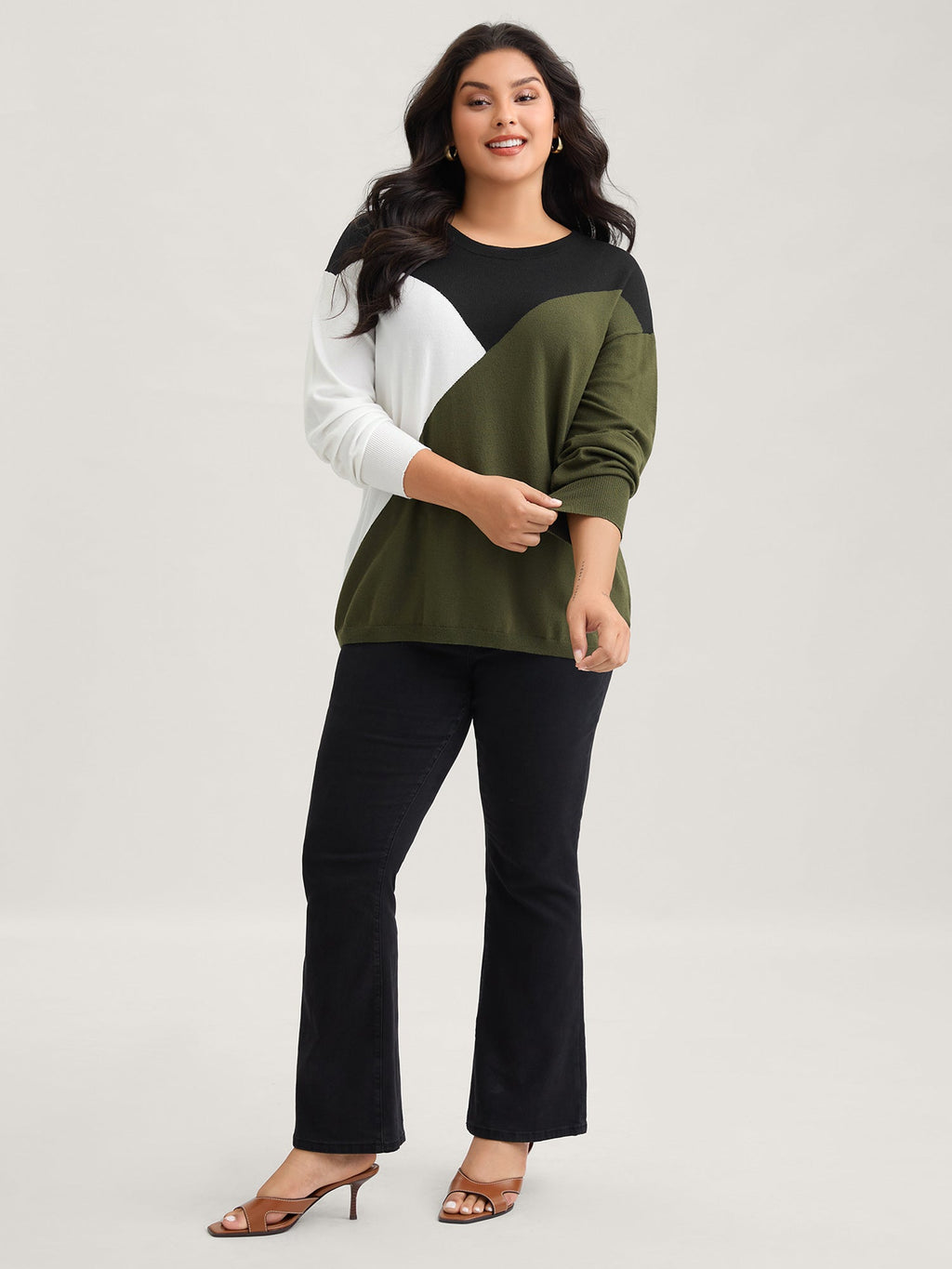 Supersoft Essentials Colorblock Contrast Pullover