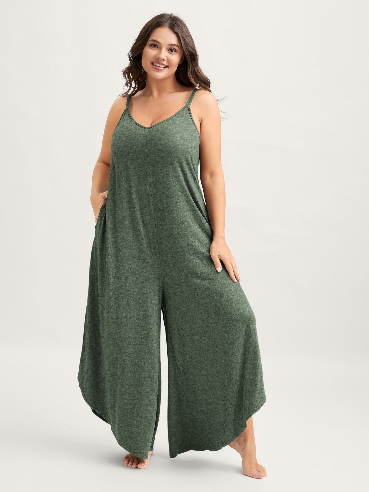 Supersoft Wide-Leg Cami Lounge Jumpsuit