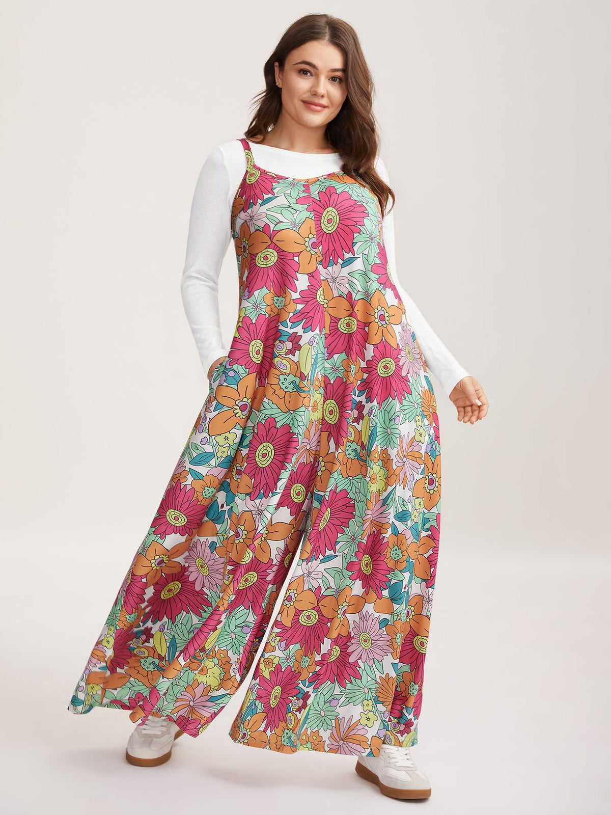 Vivid Groove Stretchy Adjustable Jumpsuit