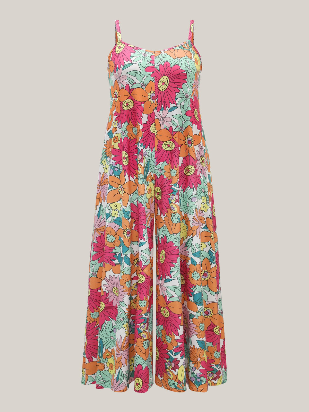 Vivid Groove Stretchy Adjustable Jumpsuit