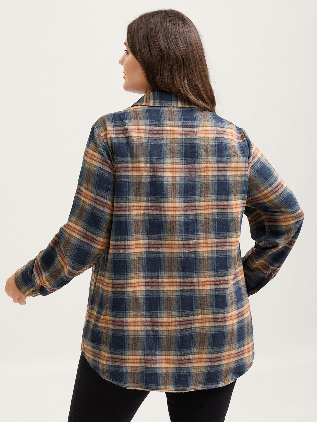 Plaid Print Button Down Shirt