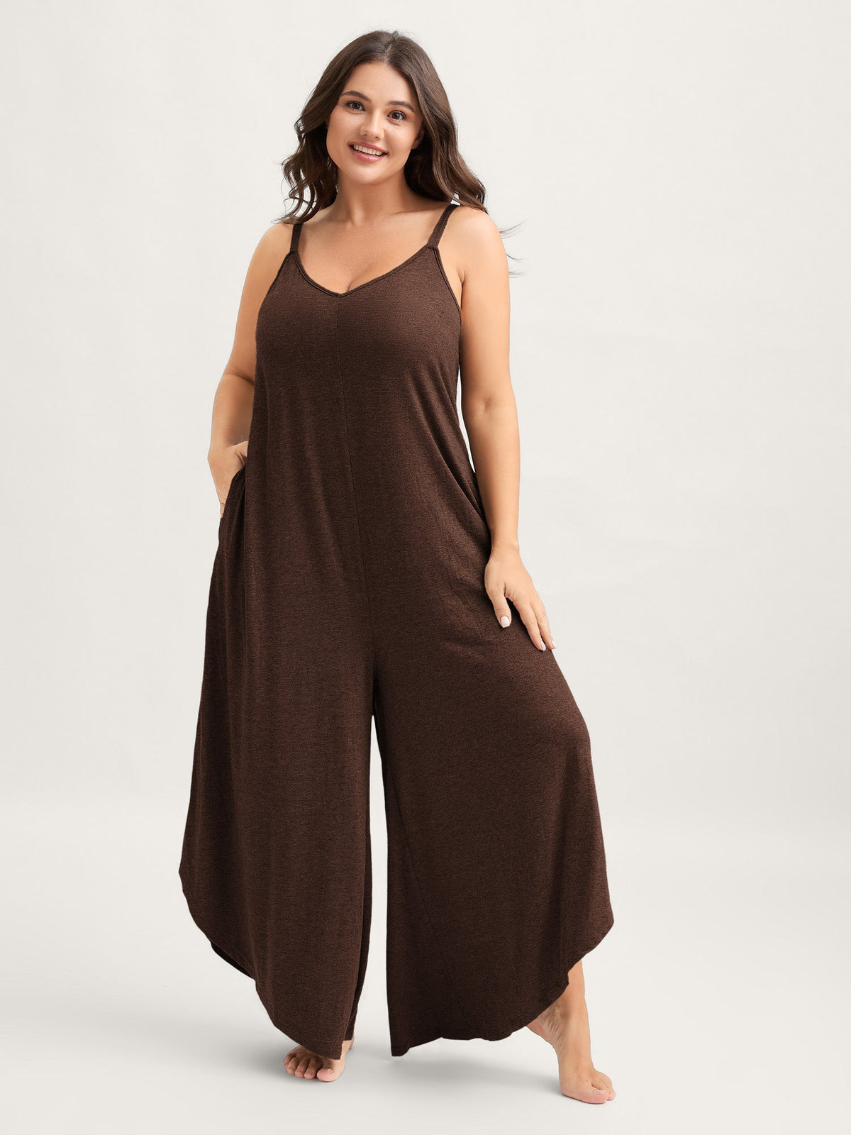 Supersoft Wide-Leg Cami Lounge Jumpsuit