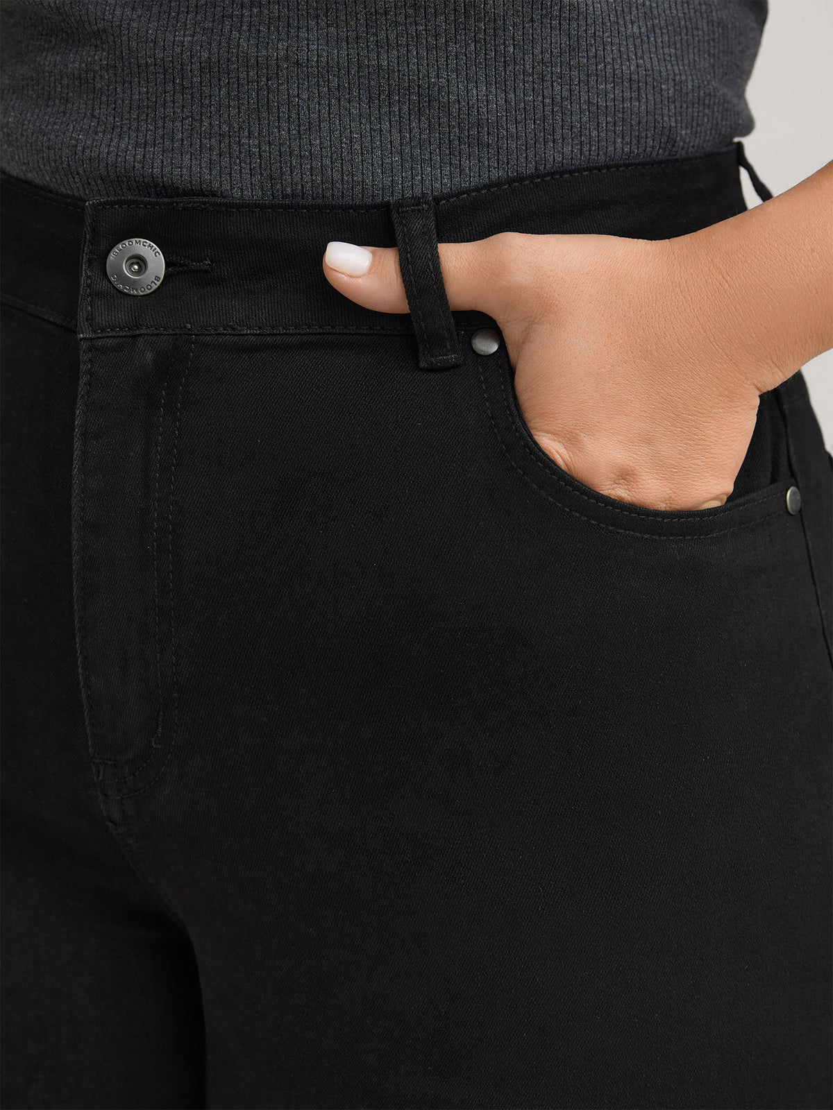 Skinny Very Stretchy High Rise Black Wash Sculpt Waist Jeans