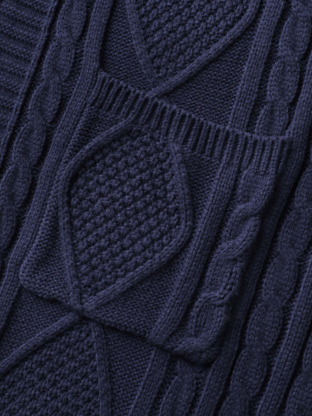 Hooded Sleeveless Cable Knit Cardigan
