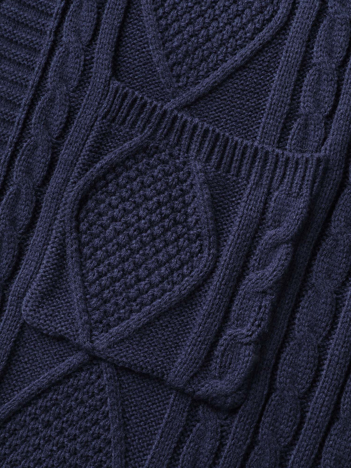 Hooded Sleeveless Cable Knit Cardigan