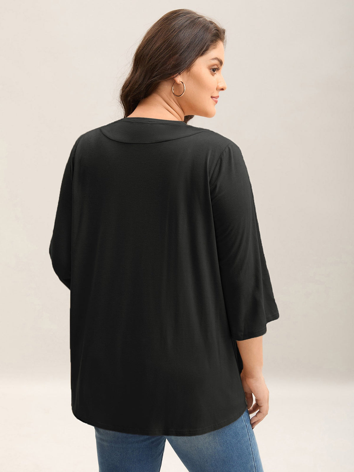 Lotus Hem Curvy Kimono Cover-Up