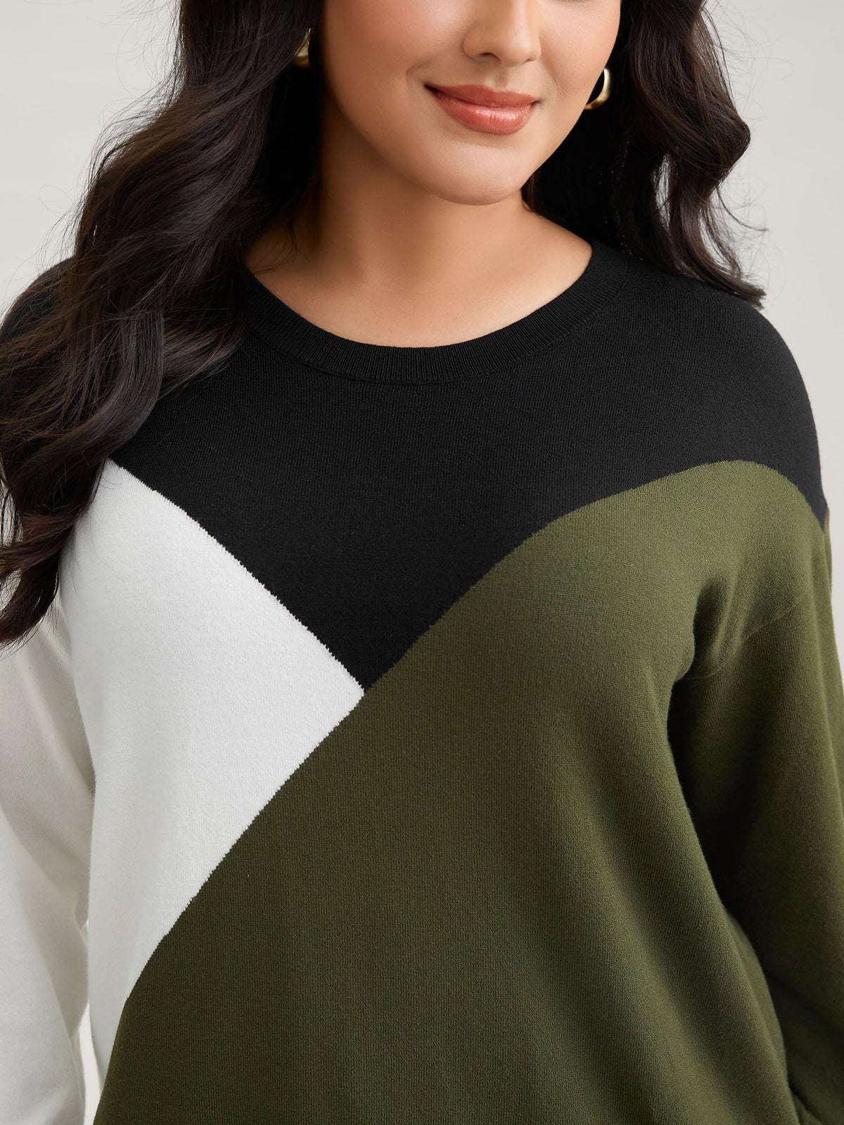 Supersoft Essentials Colorblock Contrast Pullover