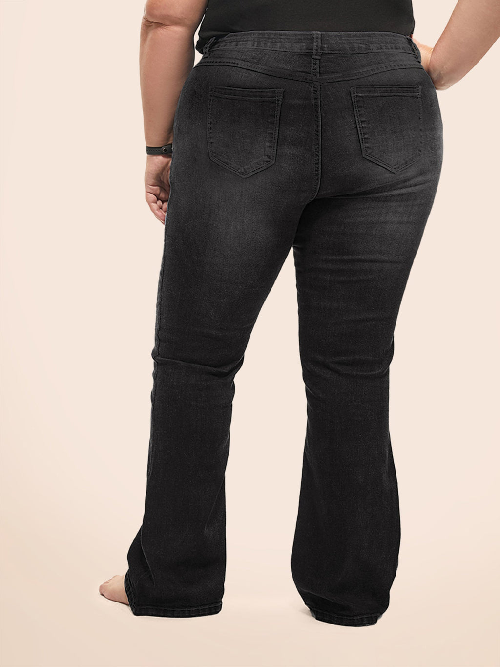 Thigh-Friendly Stretchy Flared Jeans